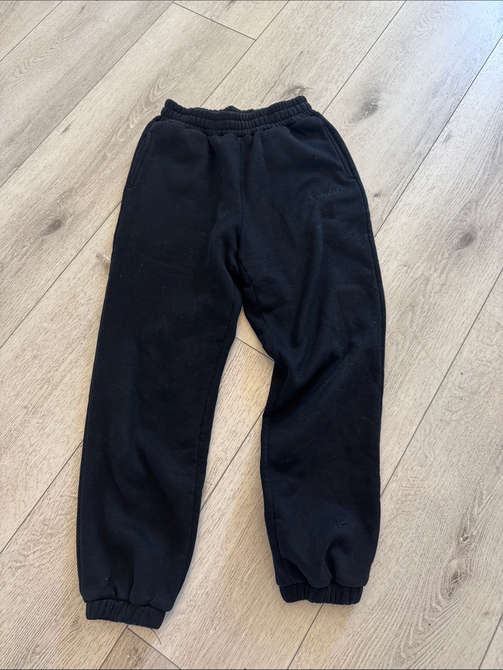 Comfrt black adult Fleece Jogger Pants